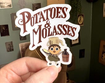Potatoes and Molasses Greg Stickers from Over the Garden Wall