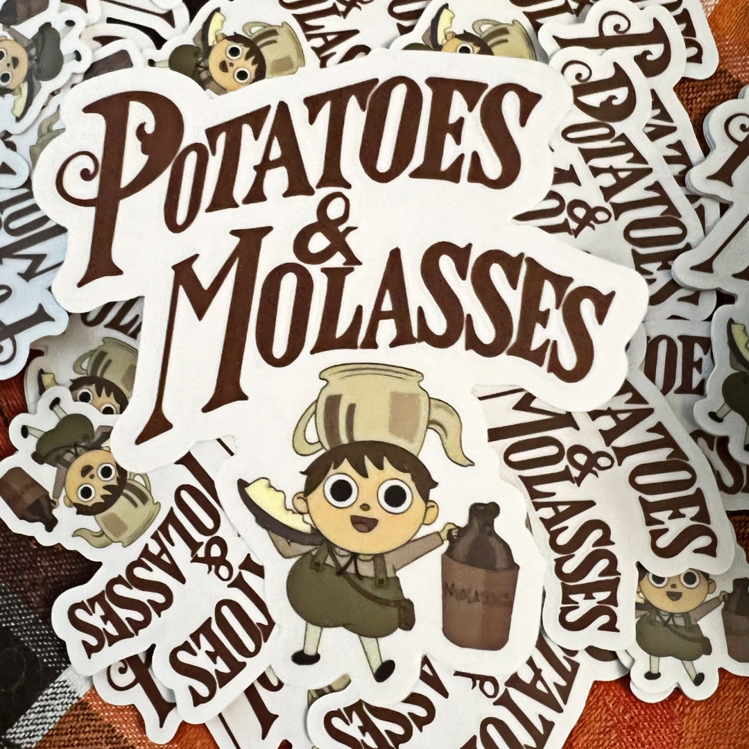 TWO Potatoes and Molasses Greg Stickers From Over the Garden Wall Etsy