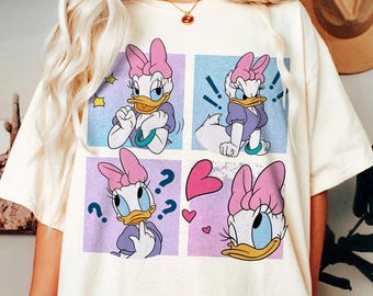 Camisetas retro de Daisy Duck, camiseta de Disney Magic Kingdom, camiseta de viaje a Disney, camiseta de vacaciones familiares, camiseta vintage Disney 2026
