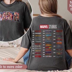 Sudadera de cuello redondo de Marvel Studios, Avengers Endgame, Avengers Fase 4, Doctor Strange, Iron Man, Hulk, Thor, Loki, Capitán América, MCU imagen 5