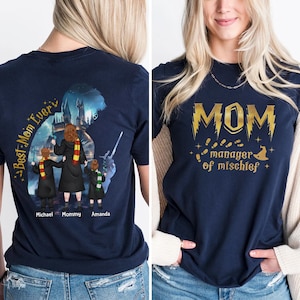 Bästa mamma någonsin personlig skjorta för mamma, magisk mamma skjorta mamma chef av bus skjorta trollkarl mamma skjorta Potter mamma skjorta fantastisk mamma gåva