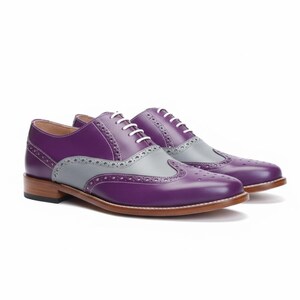 fitted lace wedding dress Lavender Dress Shoes ​| Spectator Style main image 1