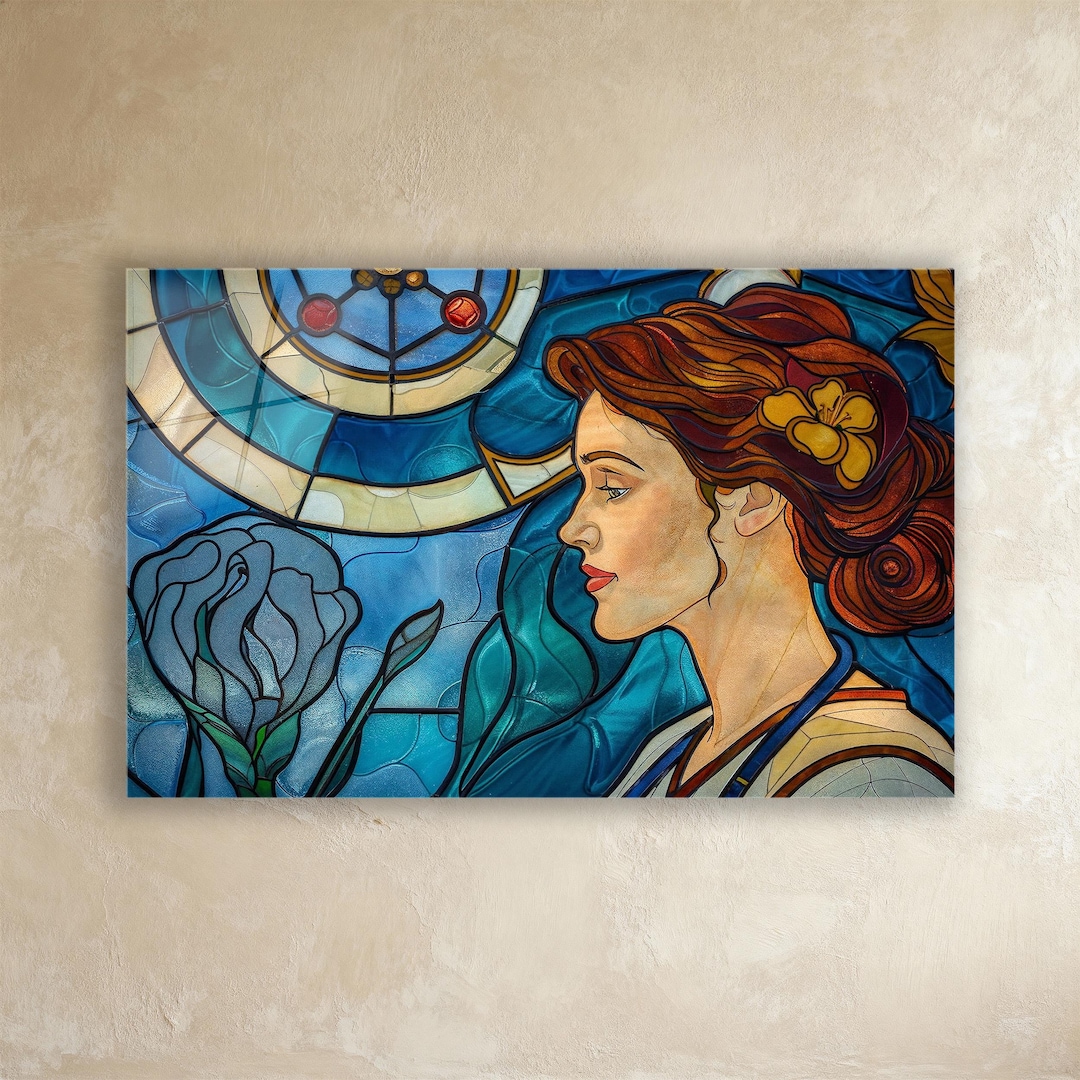 Alphonse Mucha Art Nouveau Wall Art Stained Glass Print Greek Goddess ...