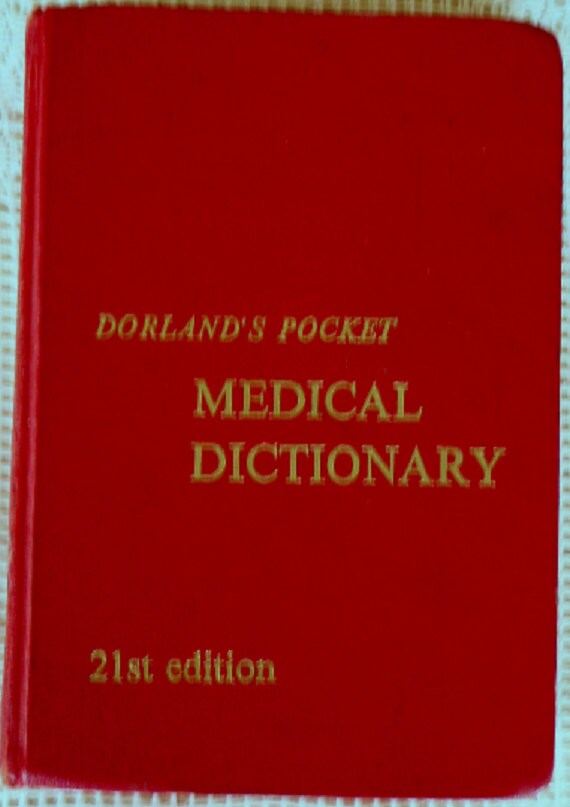 Dorland's Pocket Medical Dictionary Illustrated Vintage Etsy
