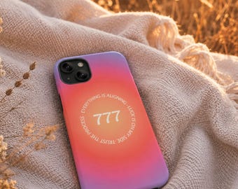 Aura Phone Case, Warm Peach Coral Pink Gradient Gift, Tough Case for iPhone 17 16 15 14 Pro Max, Pastel Aesthetic Gradient Cover