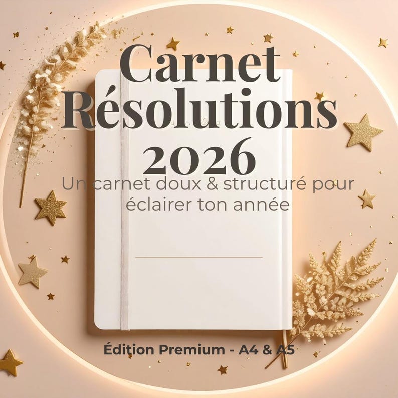 2026 Resolutions Notebook, Printable A4/A5 Planner, Personal ...