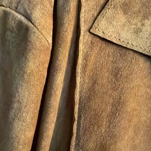 Vintage Canadian Honey Suede Jacket & Skirt Set | Genuine Leather | 8/10 image 3