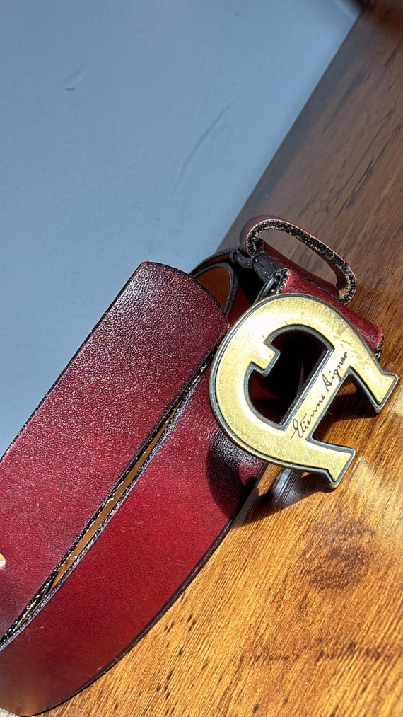 Vintage Etienne Aigner Leather Belt | Equestrian Horseshoe  display picture 1