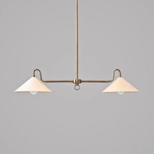Mid Century Modern Linear Chandelier Kitchen Island lighting Ceiling Fixture Light Fixture image 7