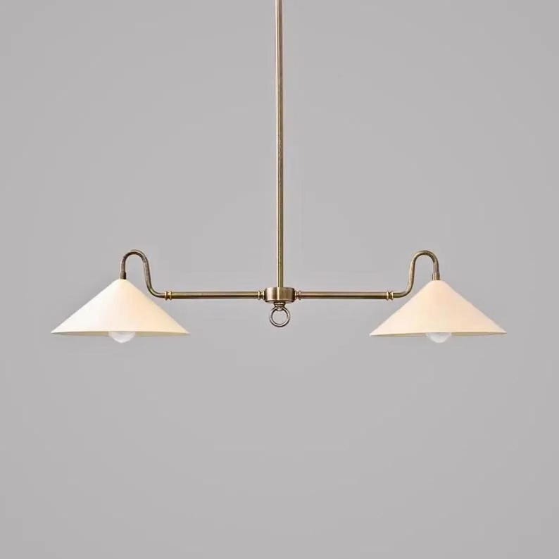 Mid Century Modern Linear Chandelier Kitchen Island lighting Ceiling Fixture Light Fixture image 7