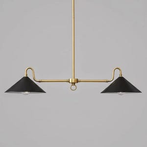 Mid Century Modern Linear Chandelier Kitchen Island lighting Ceiling Fixture Light Fixture