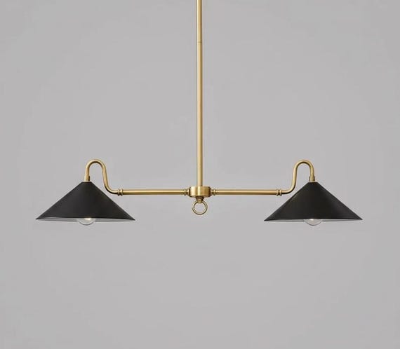 Mid Century Modern Linear Chandelier Kitchen Island lighting Ceiling Fixture Light Fixture