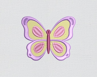 Mini Butterfly Embroidery Design, Small Insect Kids Machine Embroidery File 9 Sizes, Instant Download