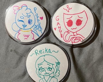 Custom character pins!! 2.25”