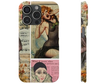 Vintage Women Ephemera phone case
