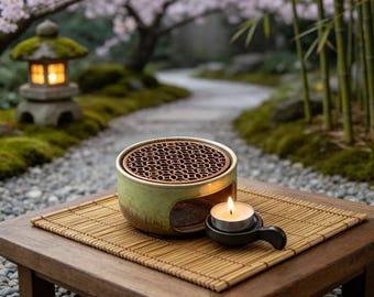 Keramik-Teewärmer | Vintage Floral Gitter, anpassbare Kräutertees