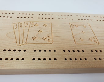 Maple 29 Hand Cribbage Board