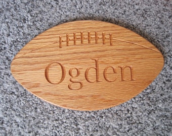 Personalized Custom Engraved Football Sign/Plaque