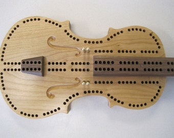 Violin Cribbage Board
