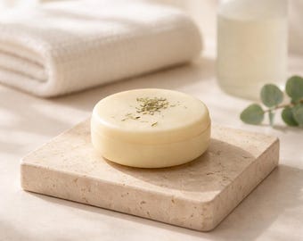 Festes Shampoo gegen fettige Kopfhaut – Shampoo Bar bei Juckreiz & Schuppen – Salbei und Thymian Naturkosmetik