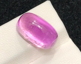 Cabochon en pain de sucre de 10,75 ct de kunzite rose naturelle | Pierre gemme de kunzite en vrac | Fabrication de bijoux en pierre