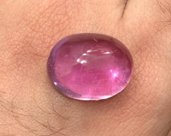 Kunzita rosa natural de 24,94 ct. Cabujón de pan de azúcar / Piedra preciosa de kunzita suelta / Piedra para joyería