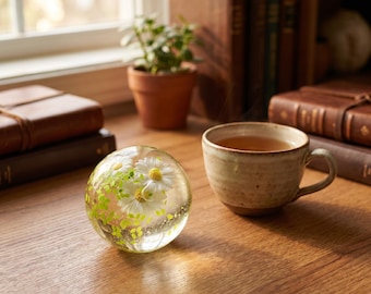 Esfera blanda de cristal para escritorio con diseño estético - Juguete antiestrés de maltosa suave - Pisapapeles kawaii en tonos pastel y decoración sensorial para escritorio