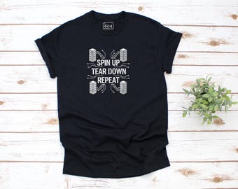 evOps Engineer Shirt | Spin Up Tear Down Repeat | Kubernetes & Cloud Tech Gift | Sysadmin Infrastructure Tee | Linux Docker Server Shirt