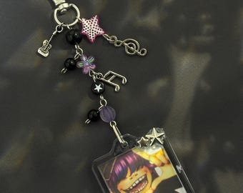 gorillaz noodle keychain
