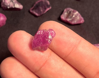 Healing Stone Ruby,Natural Cluster Ruby Raw,AAA Red Crystal Ruby Rough,Grade Ruby Stone Raw For Making Jewellery, 16X13mm 15 Carats