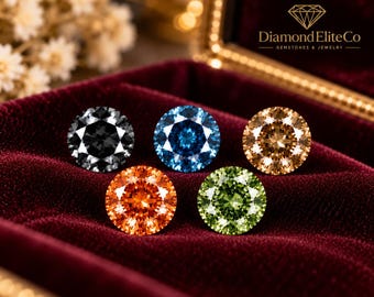 Diamant certifié de plus de 3 carats, taille ronde VVS1, 10 x 10 mm, qualité AAA | Diamant brut de qualité supérieure | Pierre pour bijoux de luxe et bagues sur mesure