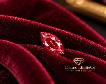Red Certified Diamond Marquise Cut 4x8mm | 0.50 Carat VVS1 AAA Quality | Premium Loose Diamond | Fine Jewelry Gemstone