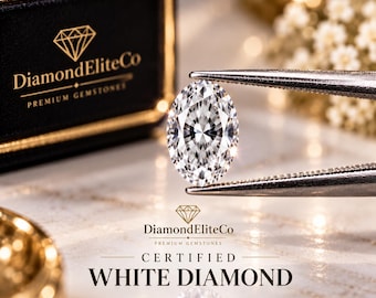 Diamant blanc rare de plus de 5 carats, certifié VVS1, taille ovale 10 x 8 mm, qualité AAA, taillé à facettes, pierre de collection de luxe.