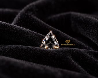 5x5mm Certified Black Diamond Triangle Cut 0.50 Carat, VVS1 Clarity Faceted AAA Quality Loose Diamond, Premium Jewelry Stone