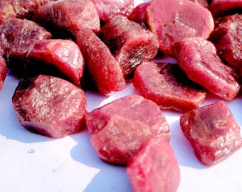 10 Pcs Ruby Rough Gemstone Natural Huge size Ruby Raw Beautifull Healing Ruby Rough Crystal AAA Precious Ruby Raw Lot 5/15mm Size Ruby Rough