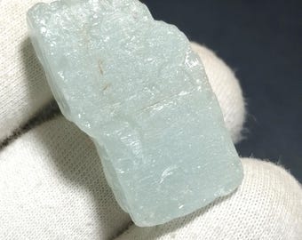 AGUAMARINA EN BRUTO, Aguamarina natural en bruto de minas africanas, Aguamarina preciosa en bruto sin tratar, Minerales en bruto, 31 x 18 mm - 65 quilates