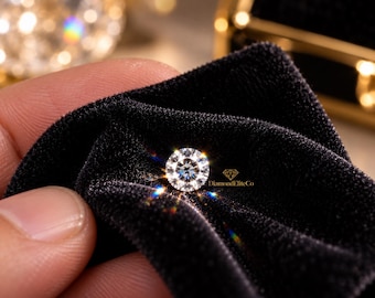 Certified White Diamond 0.50 Carat Round Cut | 5x5mm VVS1 AAA Quality | Loose White Diamond Stone | Fine Jewelry Making
