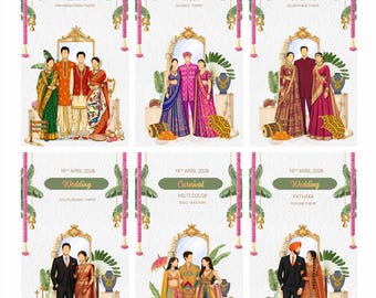 Indian Wedding Wardrobe Planner PDF & Video | Dress Code Guide | Theme Outfits | Editable Digital Download