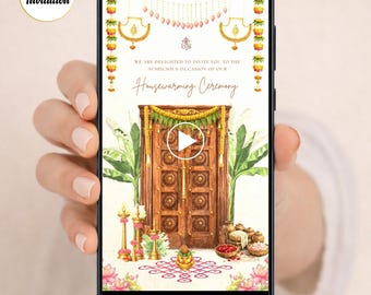 Traditional House Warming Video Invitation Template (Easily Editable)