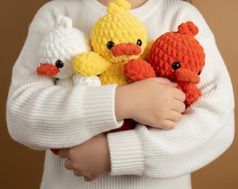 Daffy Duck Crochet Pattern PDF – Cute Amigurumi Duck Plush, Soft Blanket Yarn Toy, Kawaii Sleepy Duck Tutorial