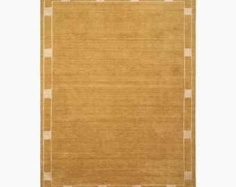 Pierce & Ward Deco Border Handwoven Wool Rug _ Anthropologie Modern Handmade Rugs and Carpets for living room and bedroom Rugs,