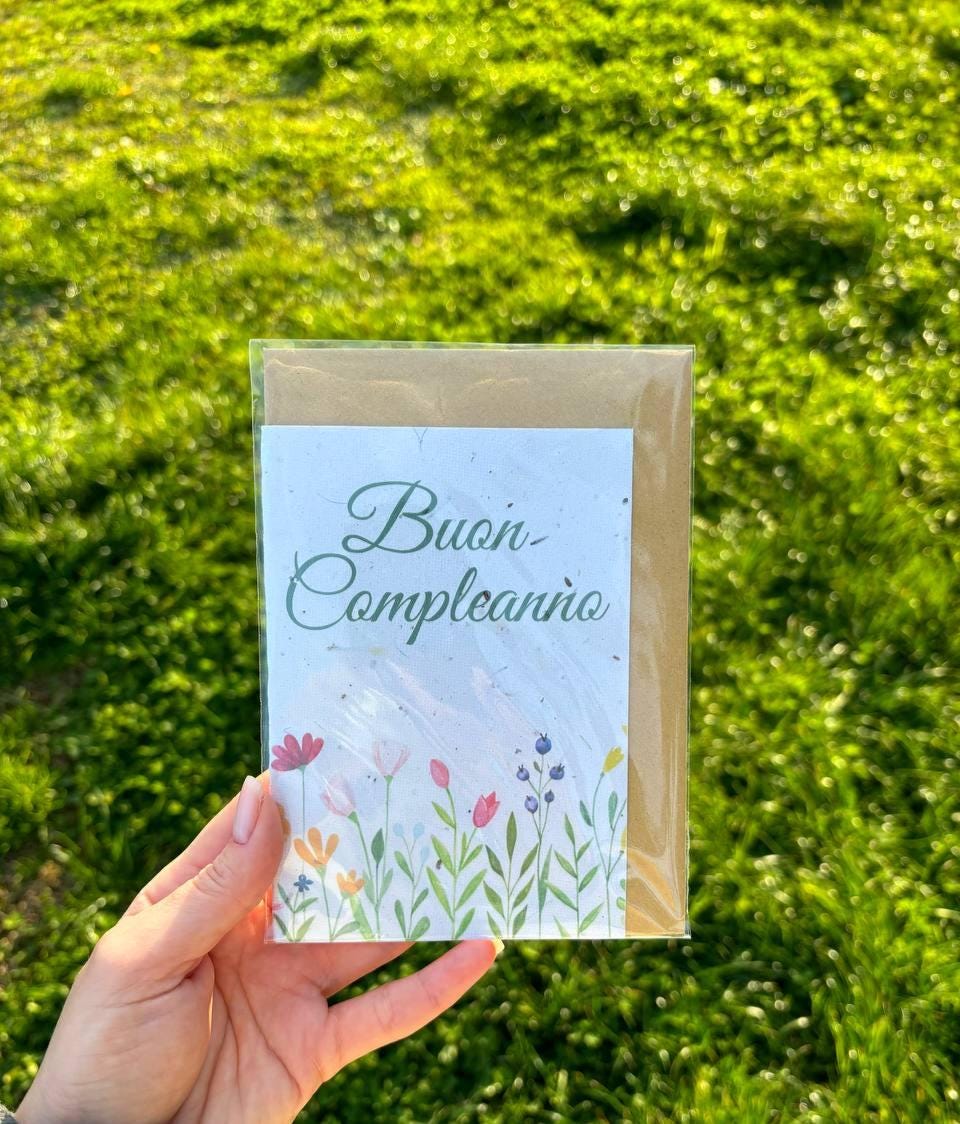 Biglietto di auguri per la nuova casa, motivo piante d