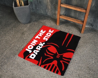 Handmade Tufted Rug | Sci-Fi Inspired Decor | Custom Size Carpet | Unique Geek Gift | Anti-Slip Backing