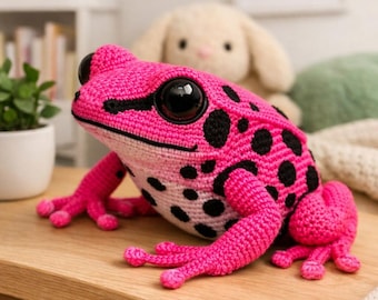 Motif grenouille Amigurumi PDF | Motif au crochet grenouille fléchette | Téléchargement numérique | Tutoriel sur les peluches