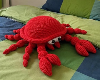 Amigurumi Crab Crochet Pattern PDF | Cute Sea Animal Plush Toy | Handmade Toy for Kids | Ocean Nursery Decor Gift