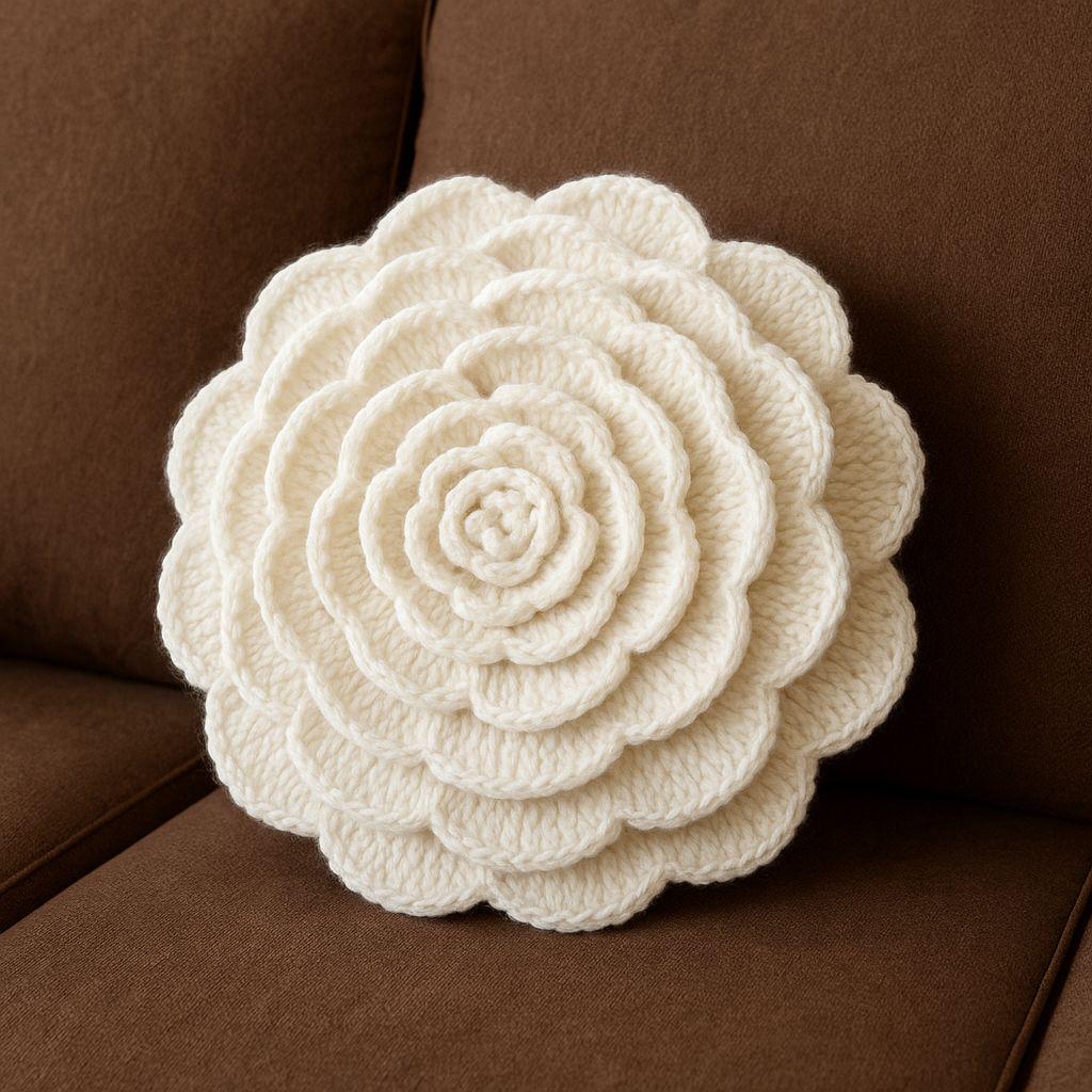 32 Flower Pillow Crochet Patterns for Cozy, Giftable Home Décor 16 Crochet Flower Pillow