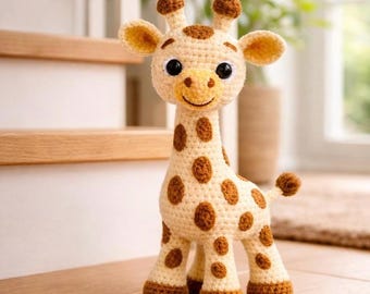 Giraffe Crochet PDF Pattern – Sweet Baby Giraffe Amigurumi with Detailed Instructions, Cute Handmade Toy for Kids, Instant Digital Download