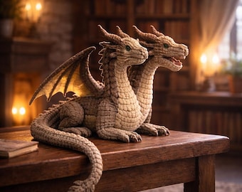 Dragon Crochet Pattern PDF, Amigurumi Dragon, Dragon Crochet Pattern, Fantasy Crochet Toy, Mythical Creature, Dragon Plush Pattern DIY