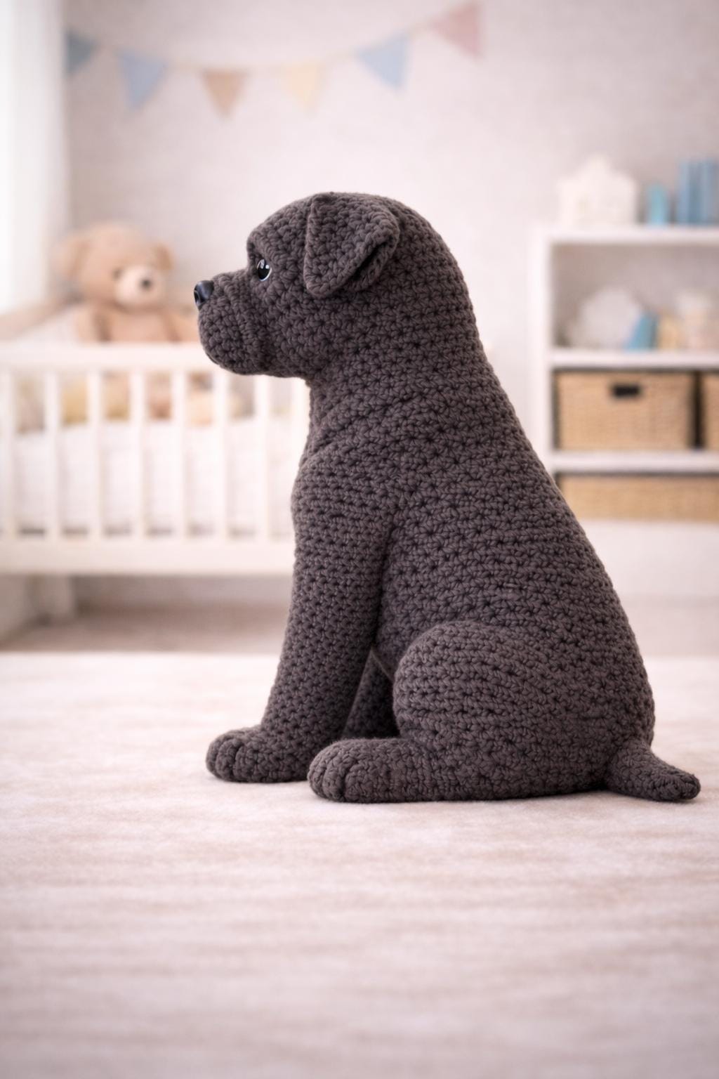 Cane Corso Amigurumi Crochet Dog Pattern PDF, Realistic Puppy Plush Toy ...