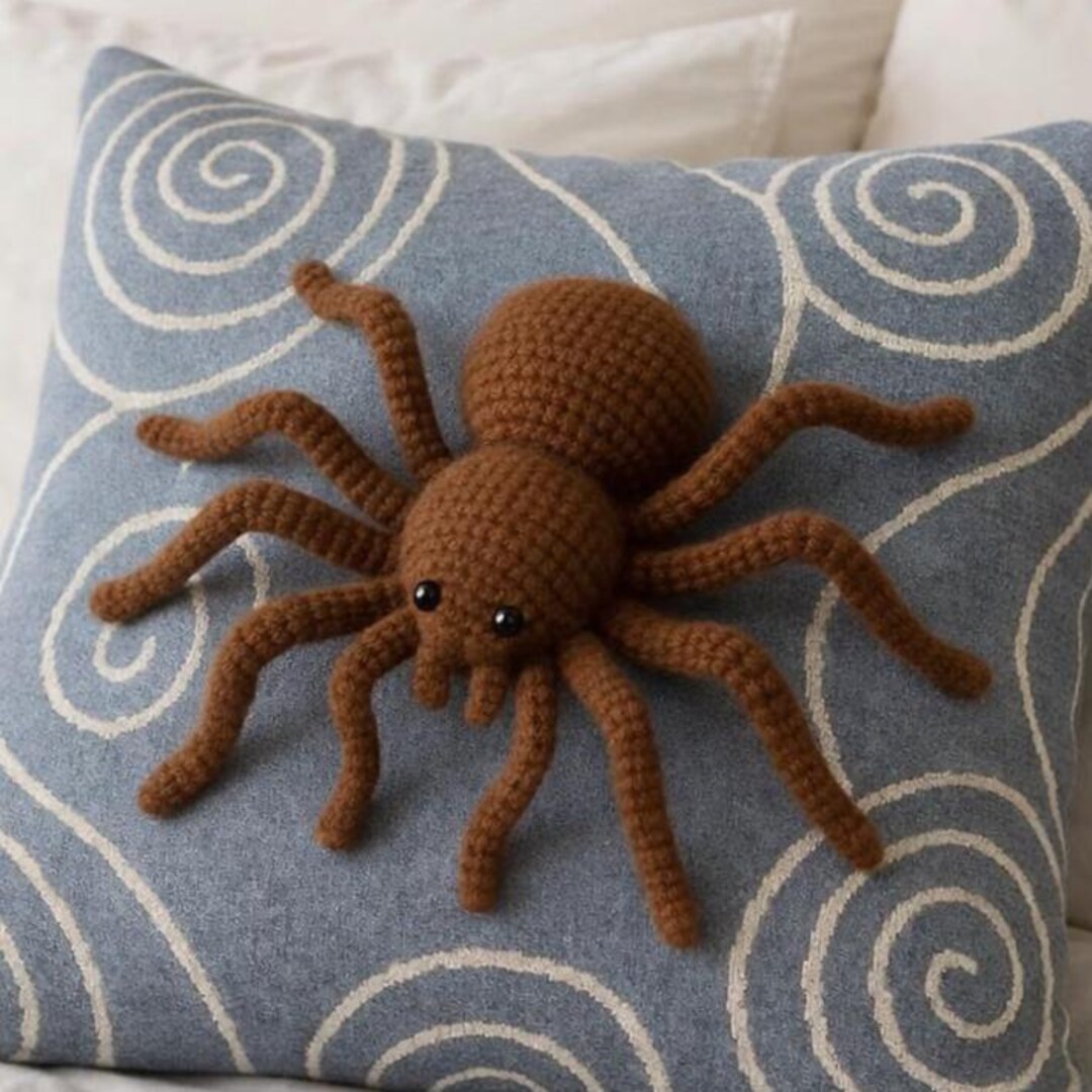 Stuffed Spider Pattern Spider Crochet PDF Pattern – Cute Plush Spider With Detailed Step by ...